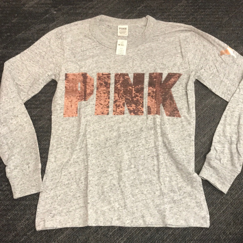 Vs pink long sleeve t shirt